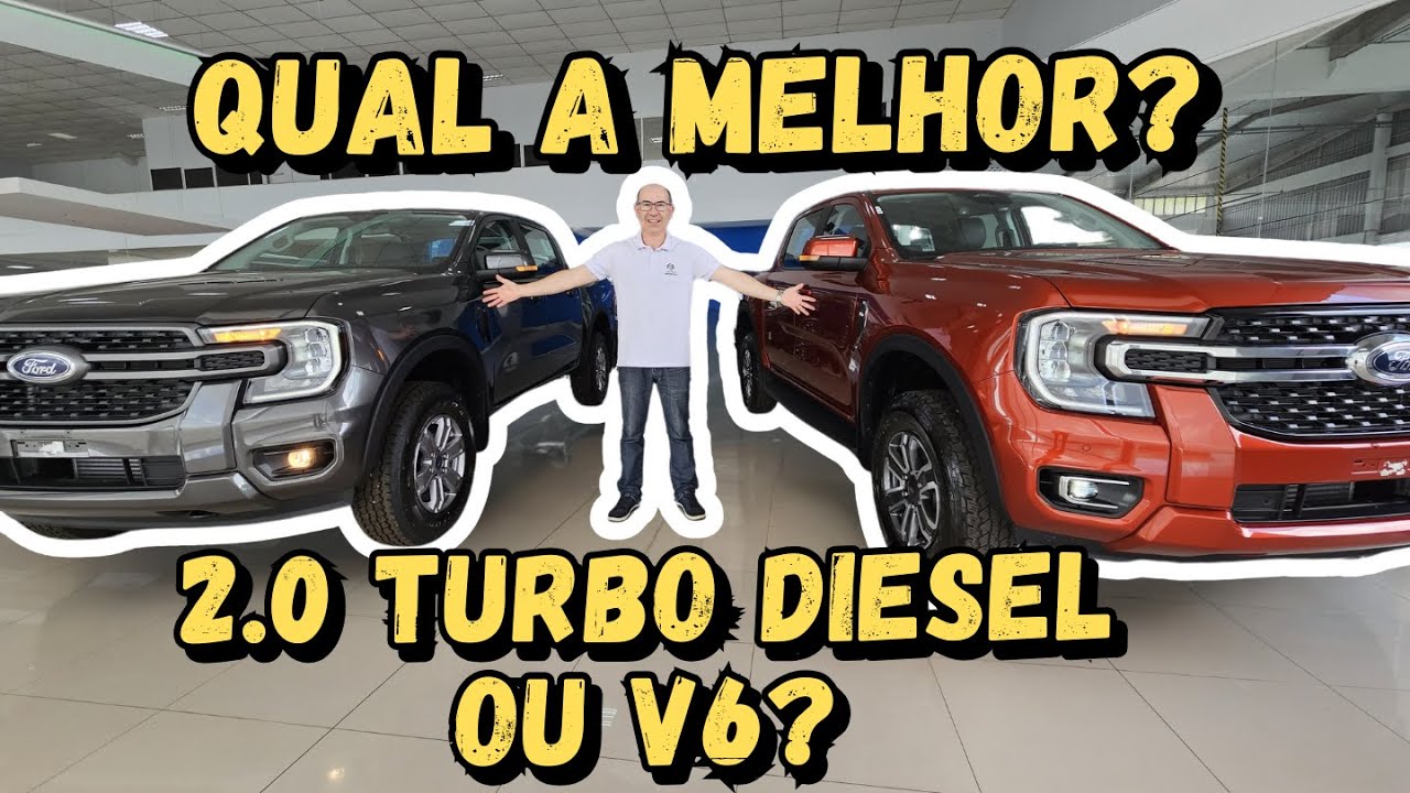 Ford Ranger 2025! Qual a Melhor 2.0 Turbo Diesel ou a V6?