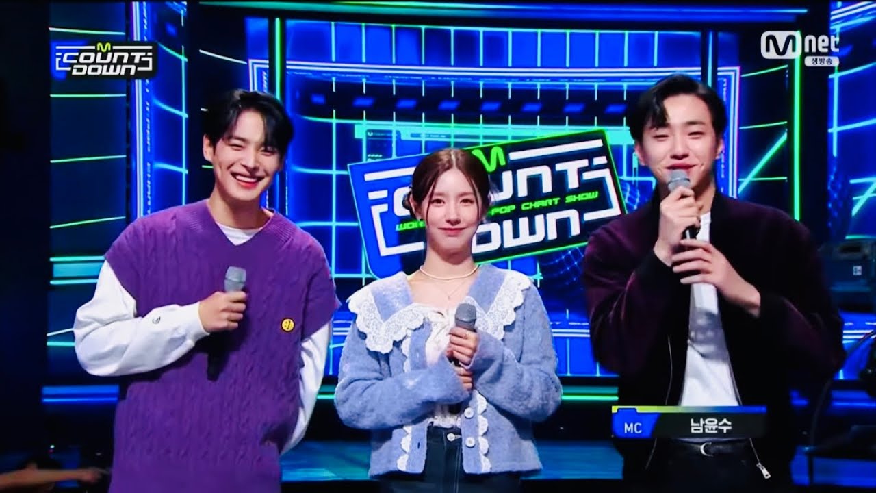 220120 MC Nam Yoonsu, Miyeon (G)I-DLE & Special MC Byungchan VICTON on M Countdown #1