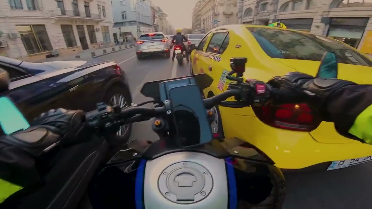 First Vlog/ MT-09 SP 2021 with Akra Racing Line Exhaust on Calea Victoriei