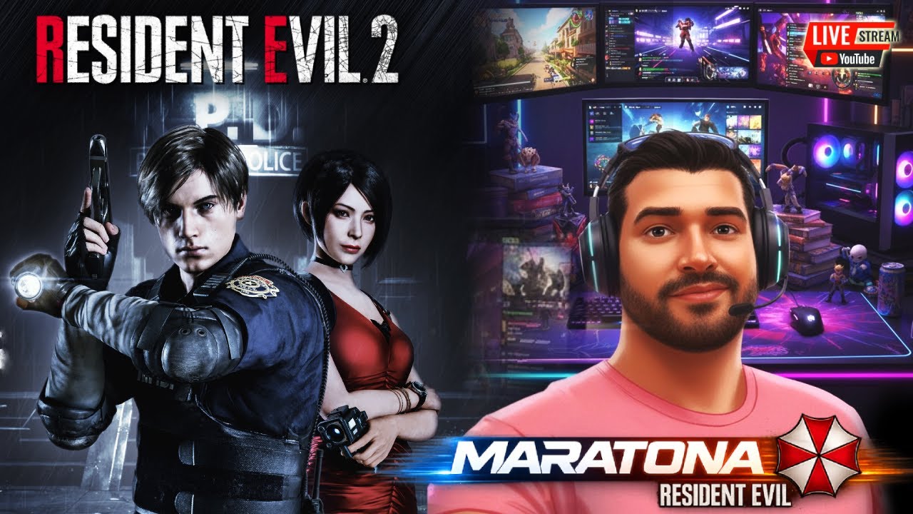 MARATONA RESIDENT EVIL ATÉ O REQUIEM - HOJE RESIDENT EVIL 2 REMAKE #2