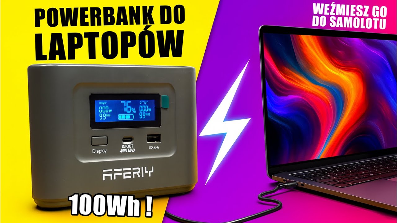 MINIATUROWA STACJA ZASILANIA 140W Kt&oacute;ra naładuję&nbsp;nie tylko telefon!