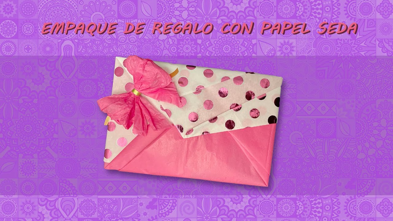 🎀 Cómo Empacar un Regalo con Papel Seda Violeta 💜