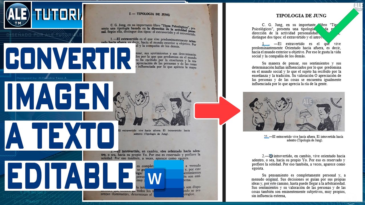 Como Convertir una Imagen a un Texto Editable en Word ( convertir imagen JPG a Texto )