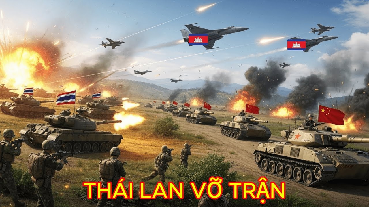 10 Sư Đoàn Campuchia Được TRUNG QUỐC Hậu Thuẫn Tấn Công Biên Giới THÁI LAN - Hải Quân Mỹ Hành Động