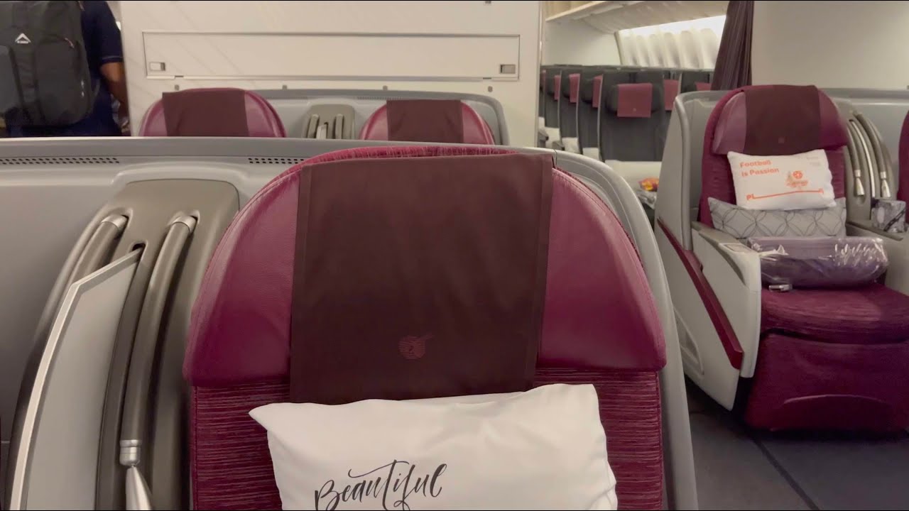 ✨ INSANE Qatar Airways Business Class BKK to Doha 🇶🇦 | 777-300ER Full Experience