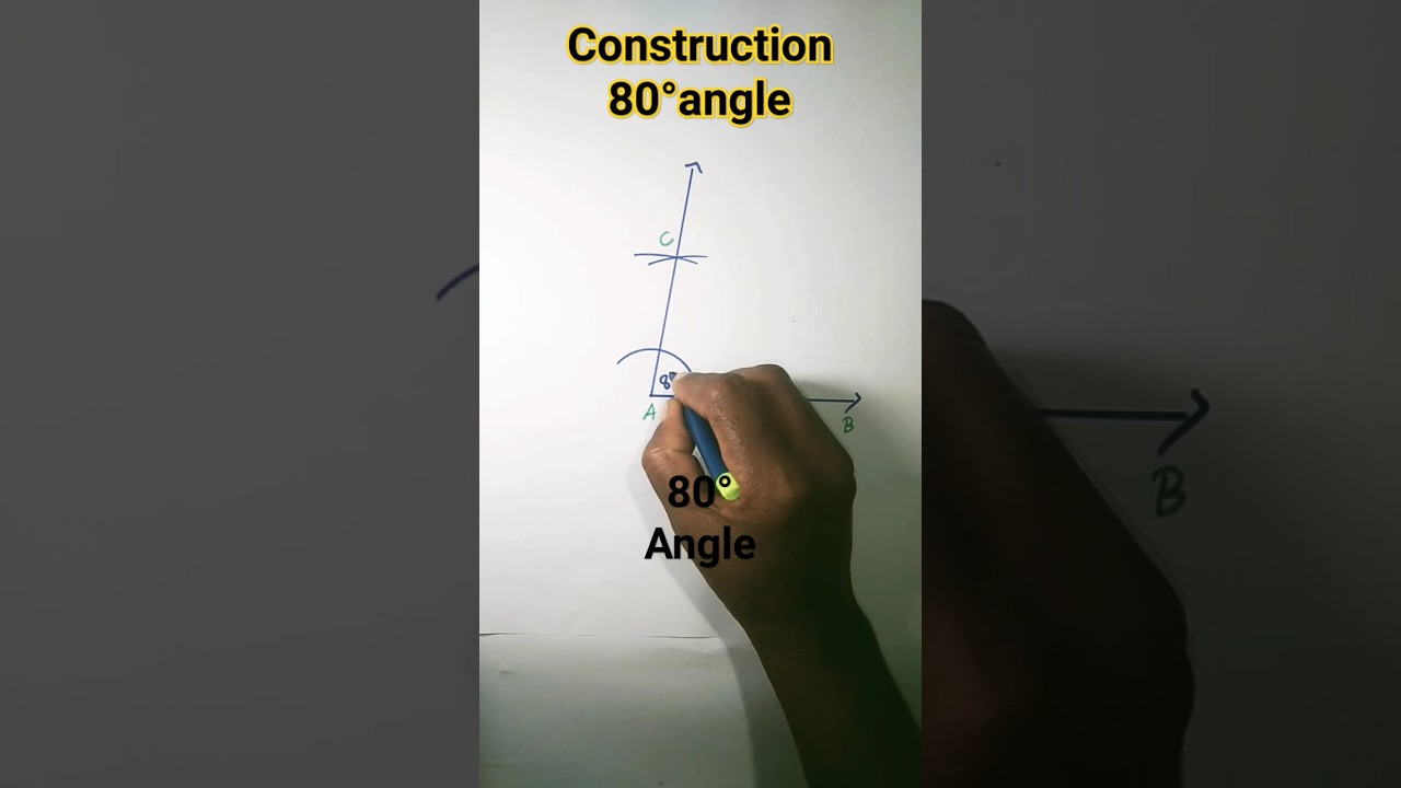 how to draw 80&deg; angle with compass#shorts#viralshorts#yt shorts#trending trick#RB knowledge explore