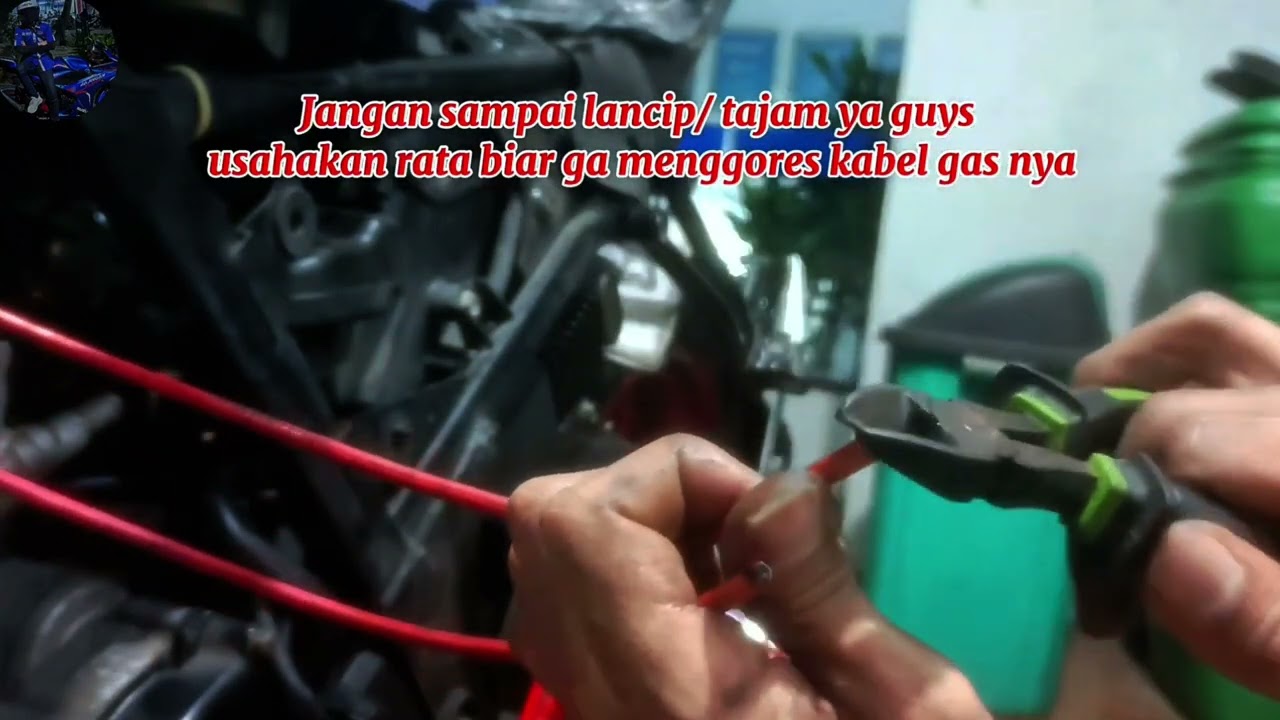 pulling the motorbike gas becomes lighter
