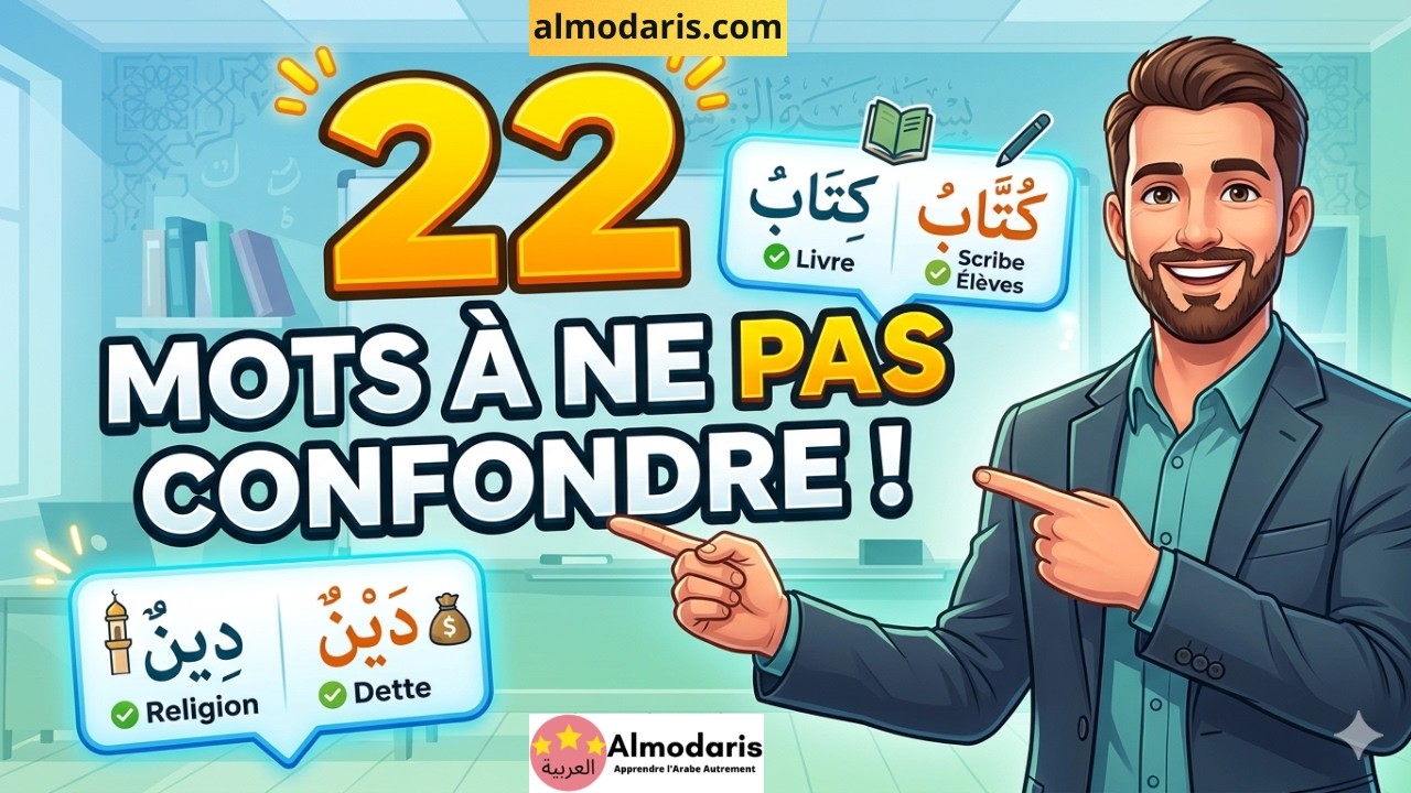 22 mots arabes à ne pas confondre
