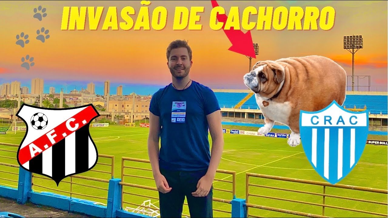 UM CACHORRO INVADIU O ESTÁDIO PARA VER O JOGO/ Anápolis x Crac