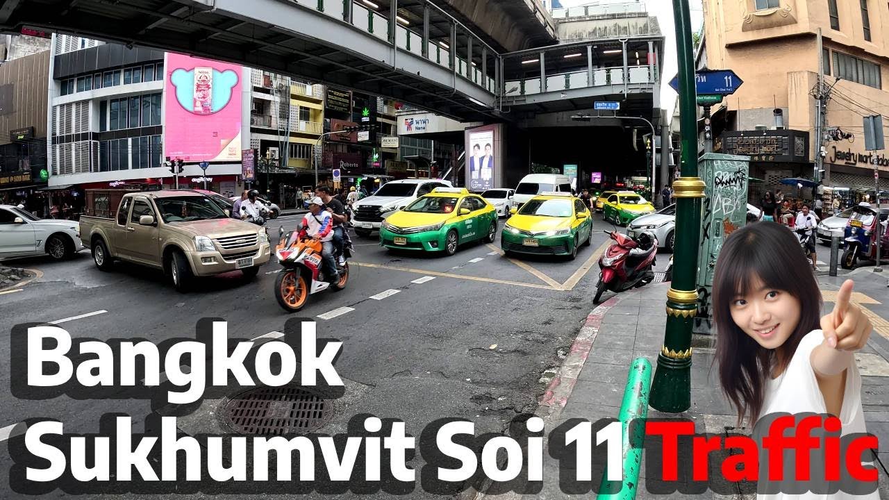 Sukhumvit Soi 11 Traffic Chaos: Peak Hour Gridlock in Bangkok