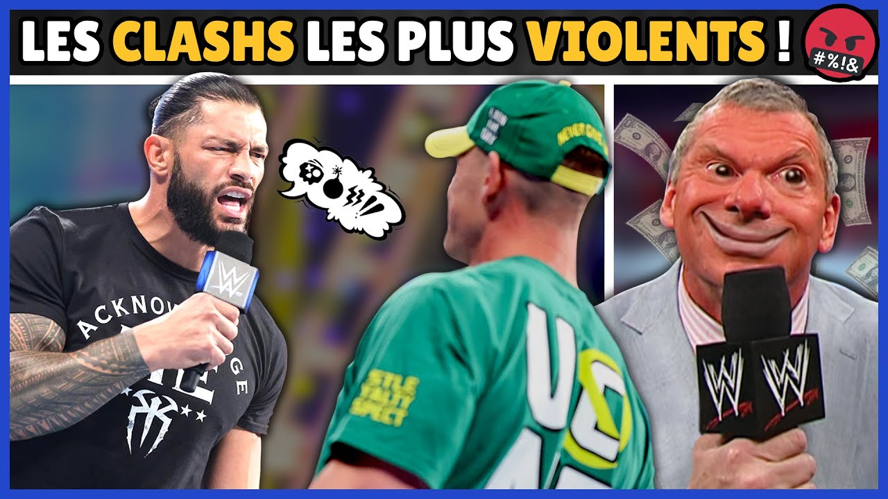 5 clashs violents à la WWE !