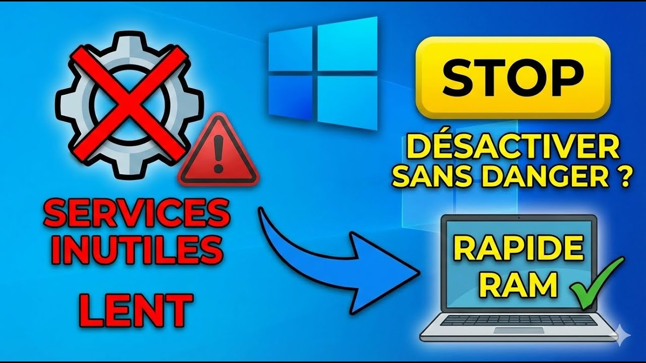 Services Windows inutiles : lesquels désactiver sans danger ?