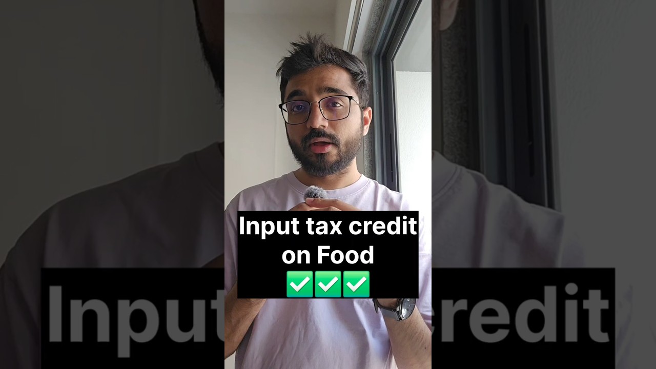 Input Ta Credit on Food✅️✅️✅️ 