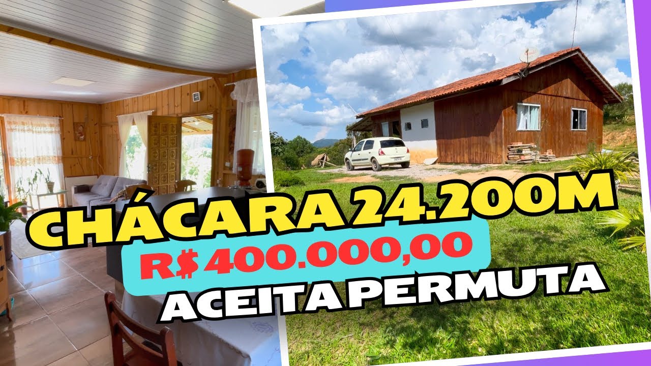 CHÁCARA 1 ALQUEIRE | CASA 3 QUARTOS | ÁREA LAVOURA