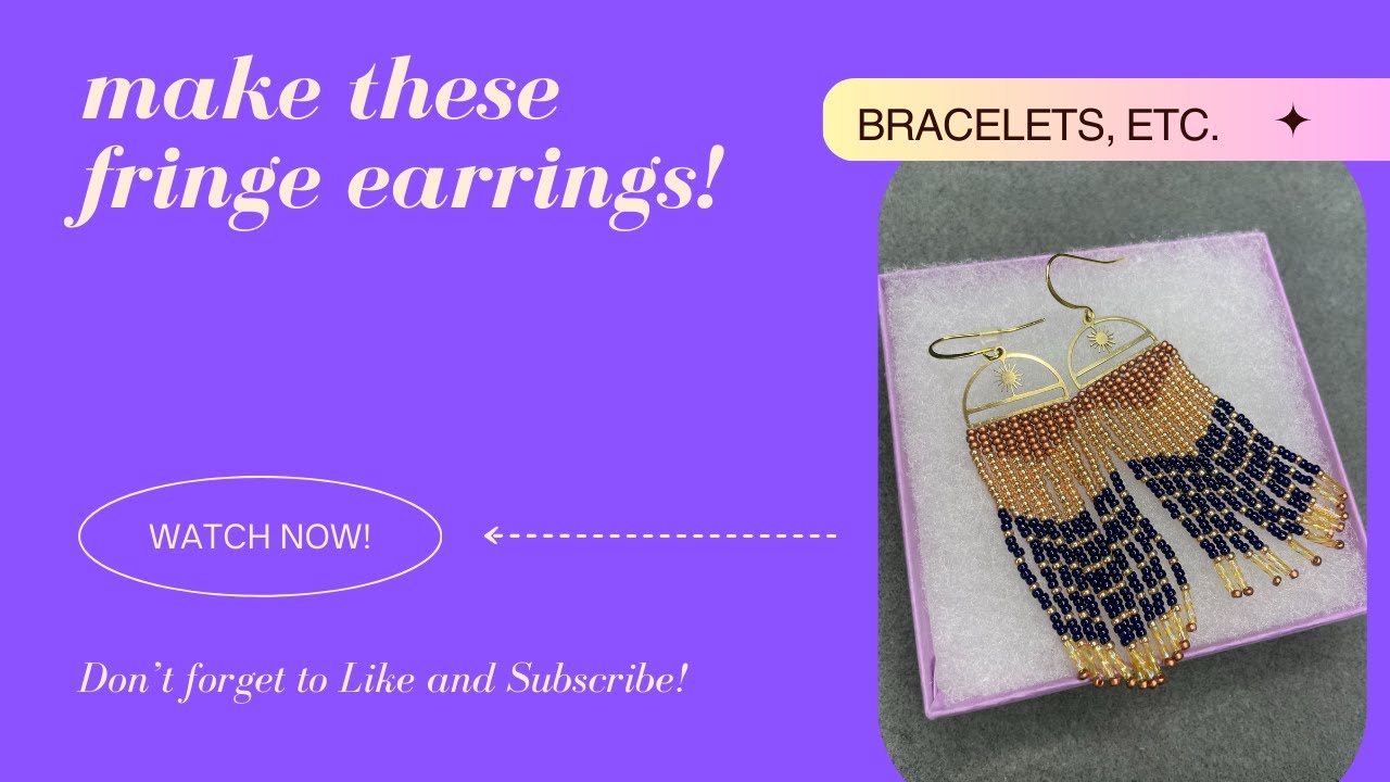 Fringe earrings! Easy tutorial!