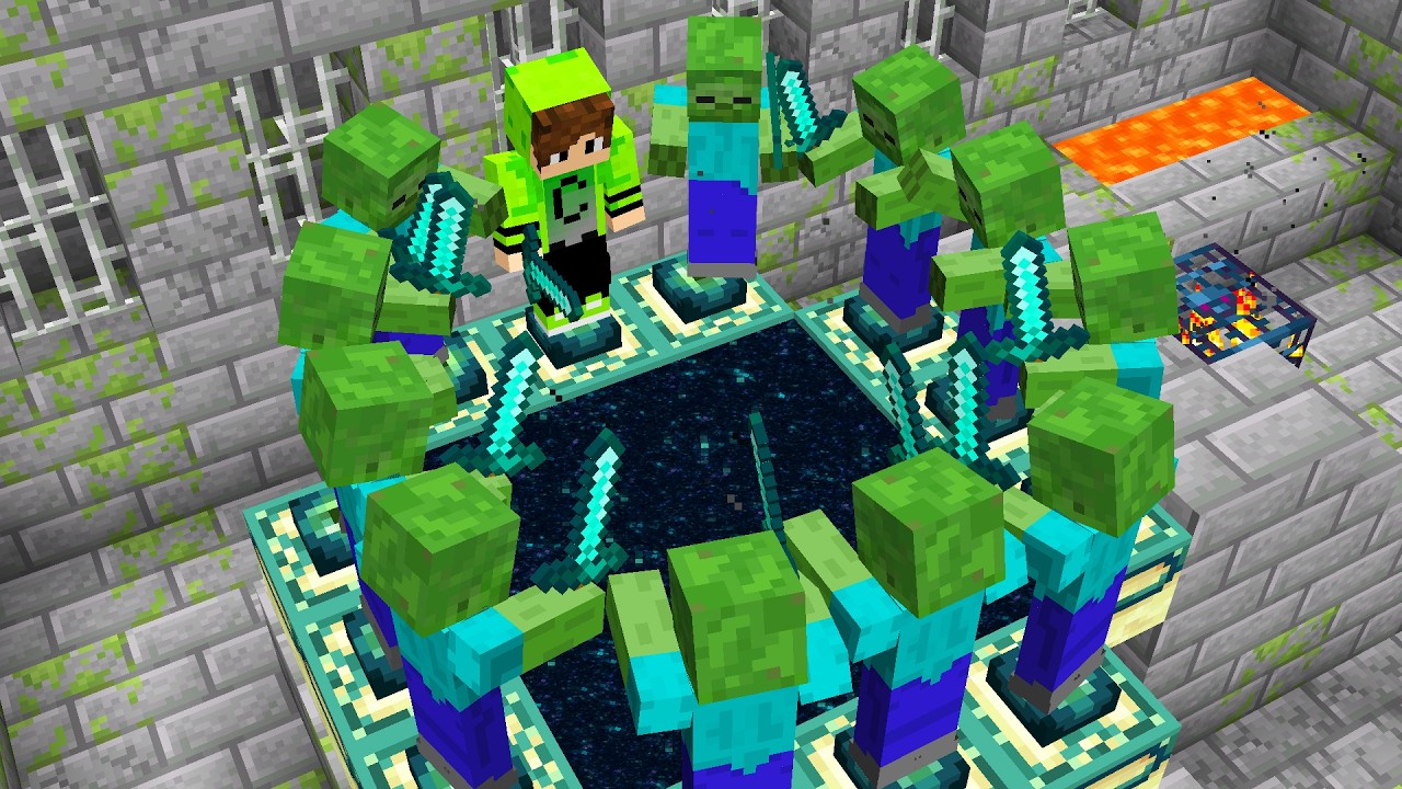ЗОМБИ ПОМОГЛИ МНЕ ПРОЙТИ MINECRAFT!