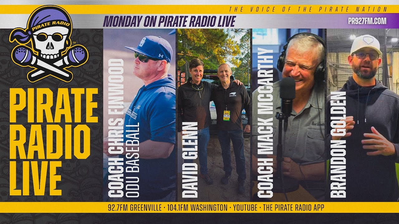 Pirate Radio LIVE - 3/9/26 - Mack McCarthy, Chris Finwood, Brandon Golden, David Glenn