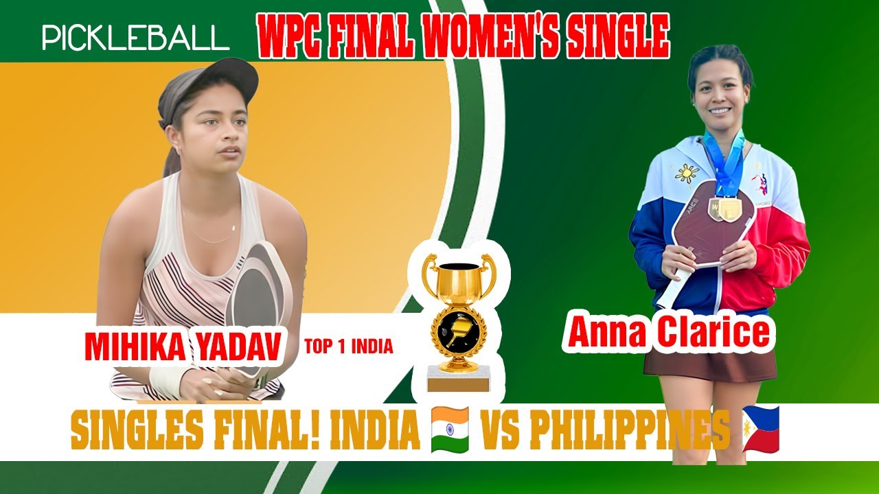 Epic Women's Singles Final! India 🇮🇳 vs Philippines 🇵🇭  International Pickleball Showdown