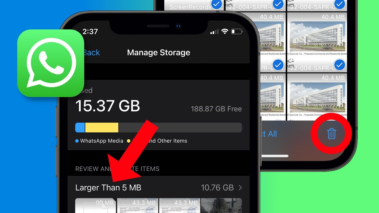 The Fastest Way To Cleanup & Delete Files, Videos & Photos From WhatsApp on iPhone