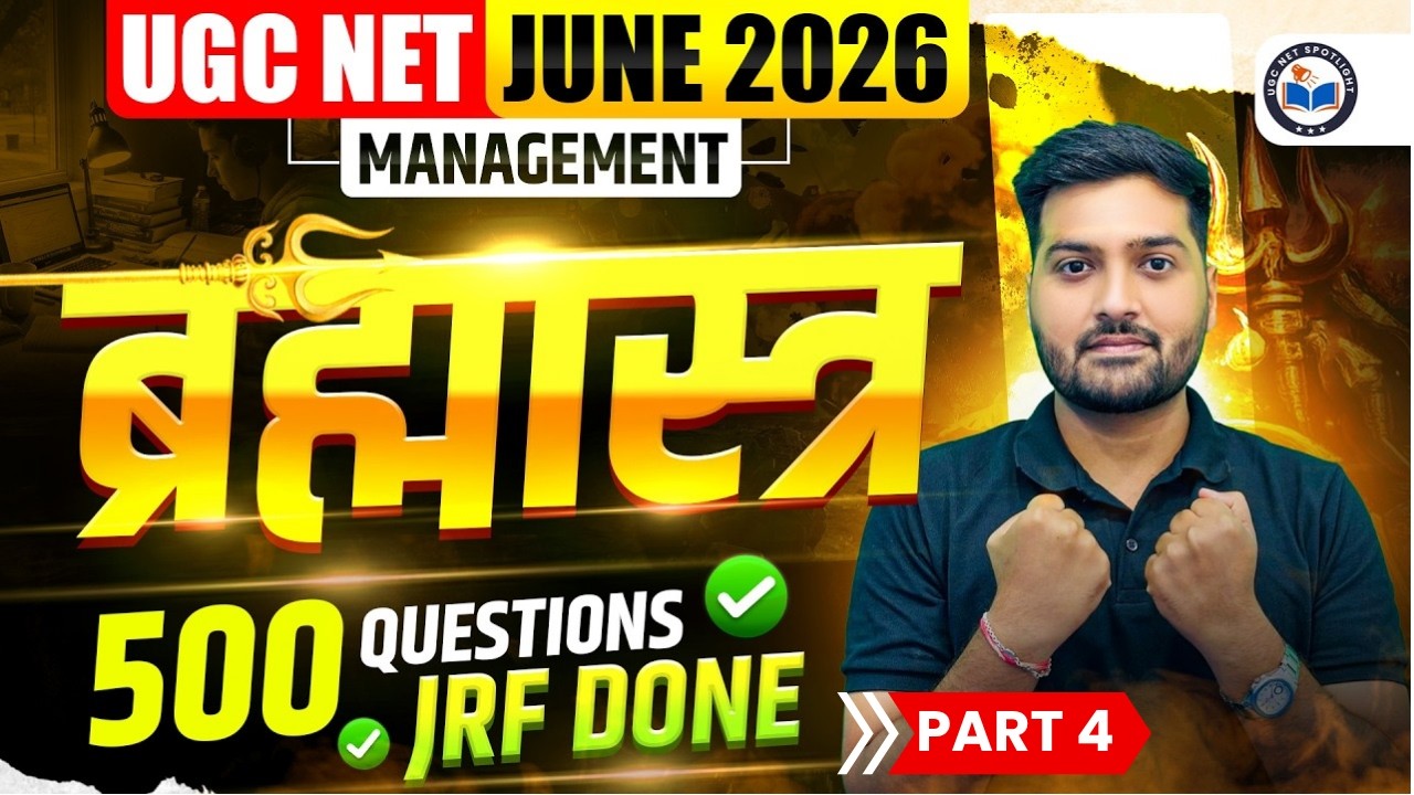 UGC NET Management Marathon 2026 | Paper 2 Management Top 500 Most Important Questions