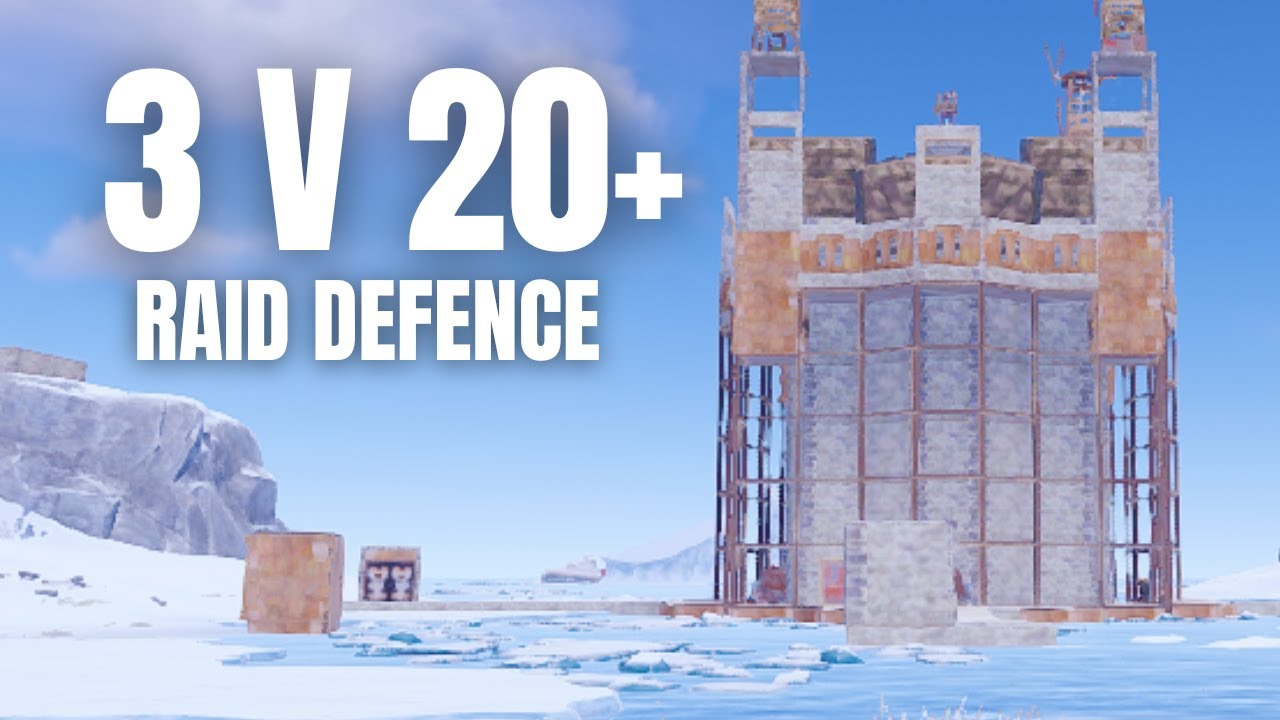 TRIO RAID DEFENCE AGAINST A 20+ DEEP ZERG - RUST