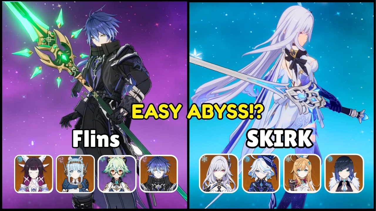 ABYSS IS TOO EASY NOW | Flins Lunar Charged & Skirk Freeze | Genshin Impact
