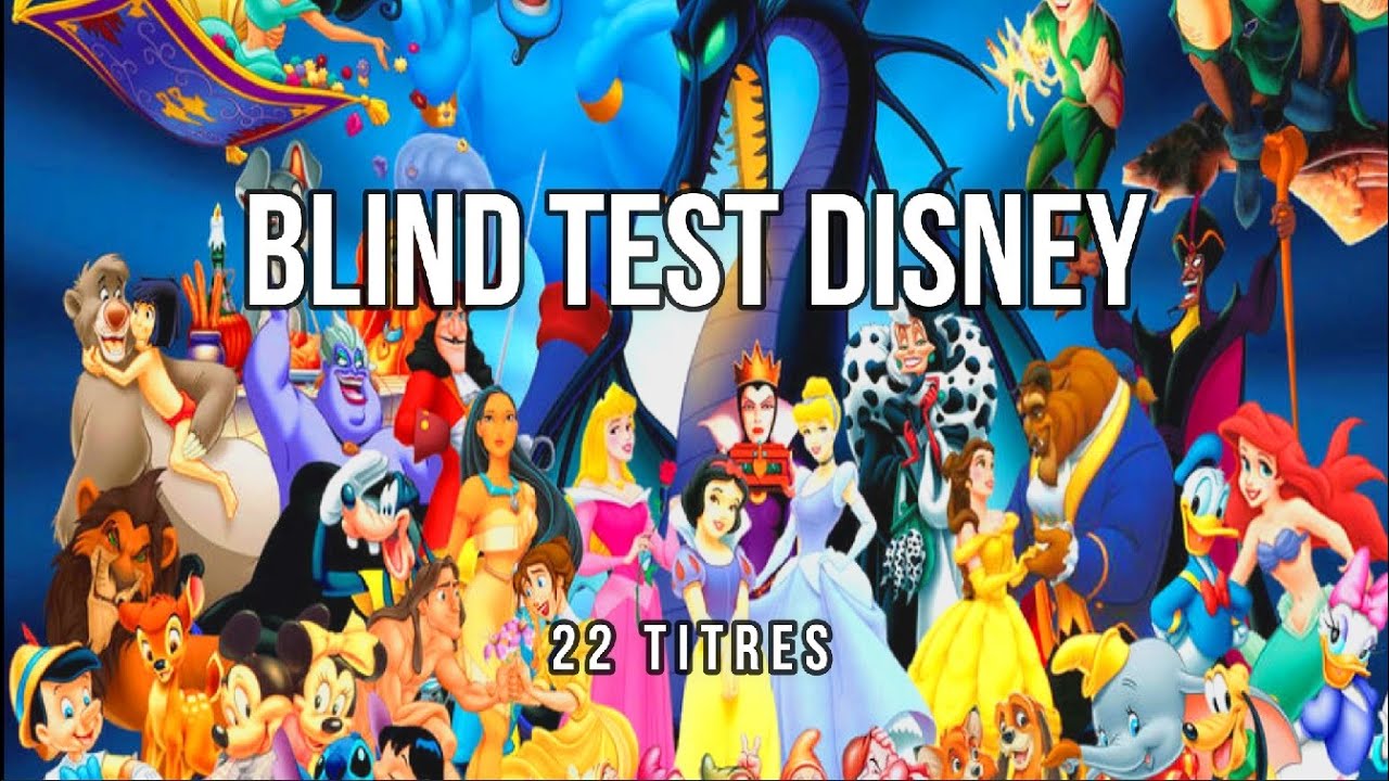 BLIND TEST DISNEY 22 TITRES