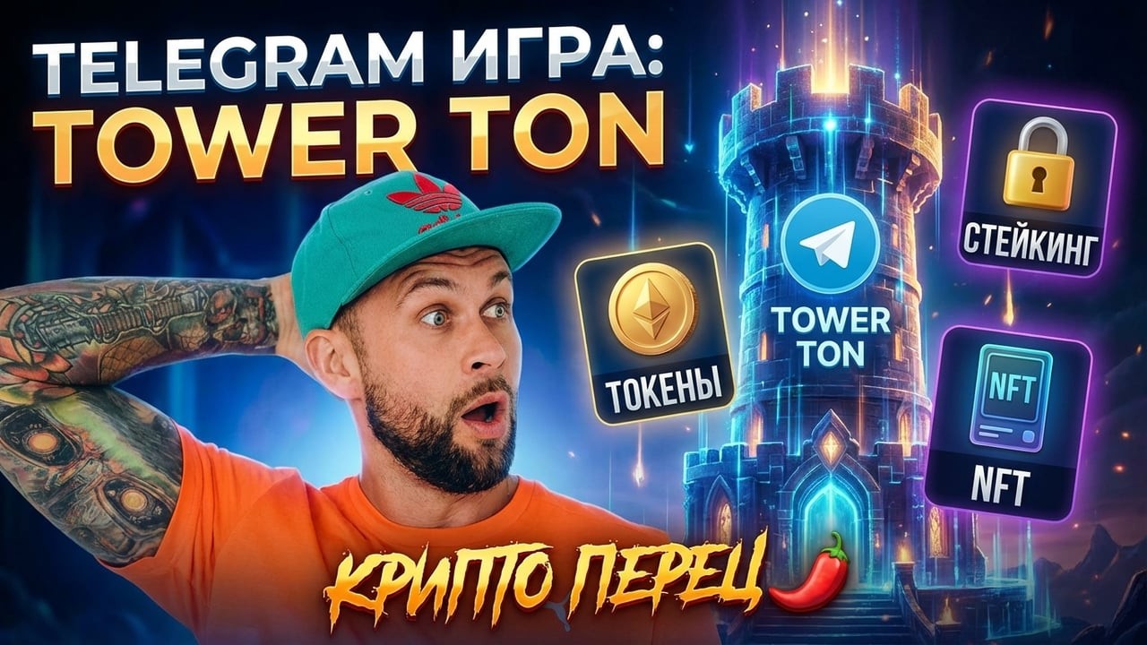 Telegram игра: TOWER TON | Ревардные токены vs стейкинг vs NFT | КриптоПерец 🌶️