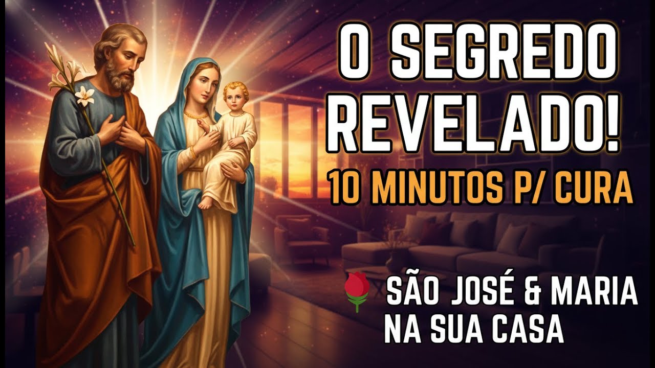 SÃO JOSÉ E MARIA ESTÃO NA SUA CASA AGORA: ORAÇÃO DE 10 MINUTOS PARA CURA PROFUNDA