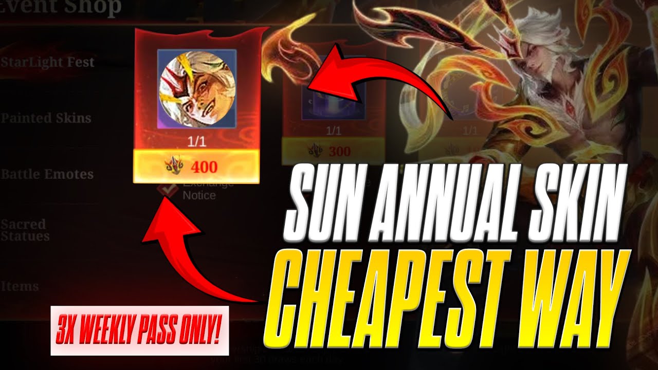 HOW TO GET SUN ANNUAL STARLIGHT SKIN IN CHEAPEST WAY | SUN ANNUAL STARLIGHT EVENT EXPLAINED !
