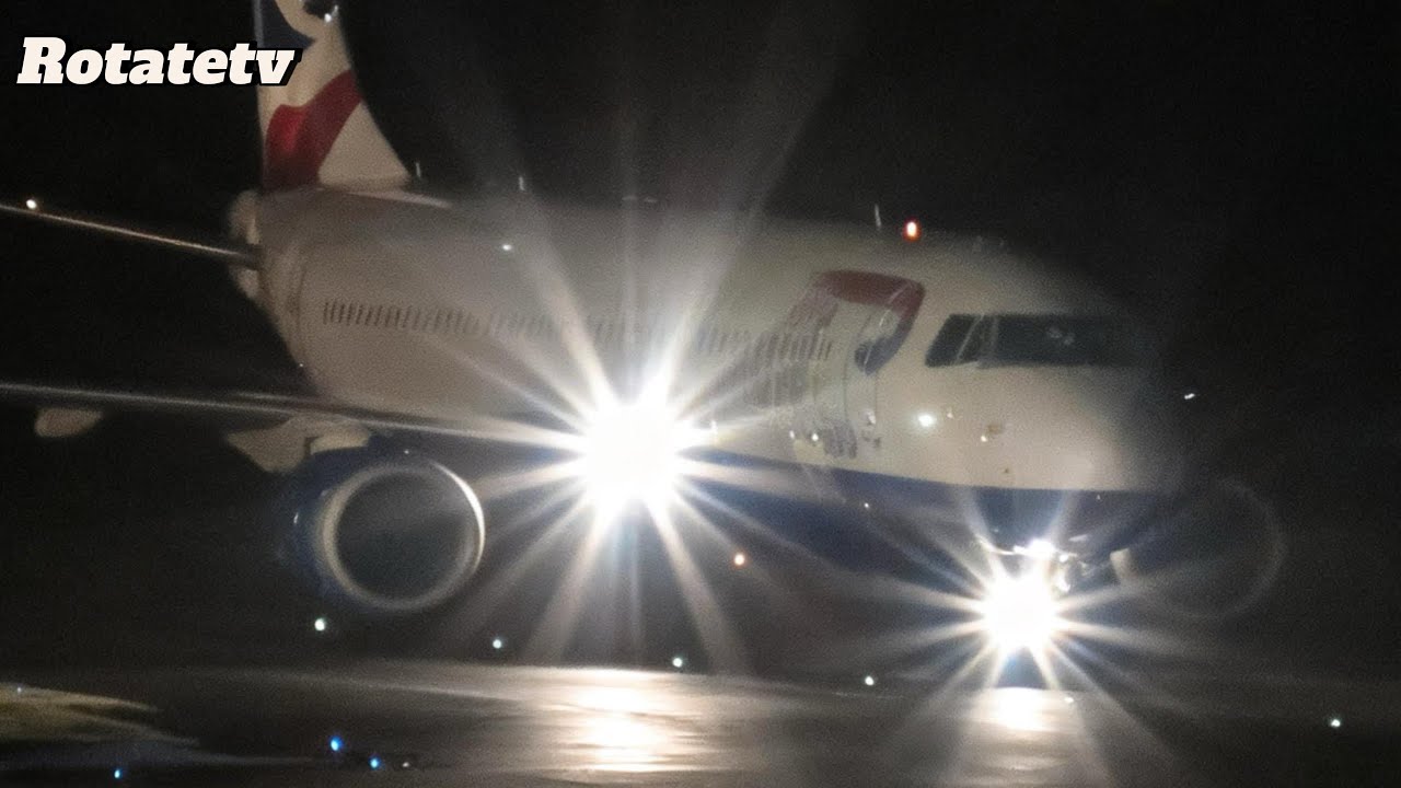 British Airways E190 With The Aston Villa Players Arriving Back At Birmingham Airport 