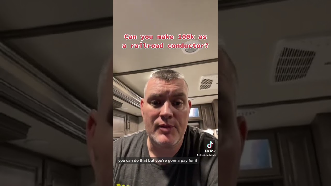 Can you make 100k a year as a railroad conductor? #shorts #railroad #conductor