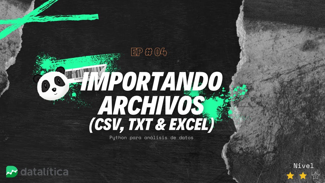 Importando archivos con Pandas| Introducción a Pandas para análisis de datos | Python