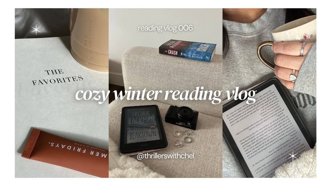 cozy winter reading vlog ★ b&n book haul, mini bookshelf tour, and more