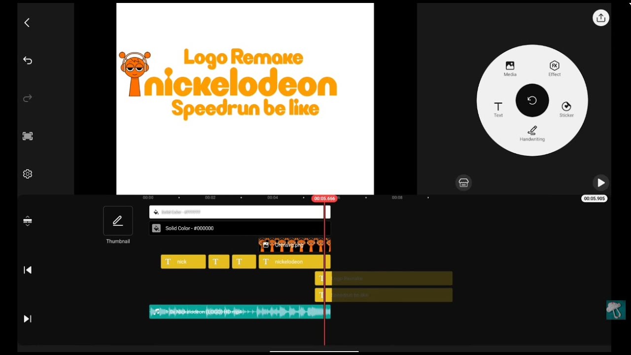 Nickelodeon 2009 Logo Remake Kinemaster Speedrun x7 Speed