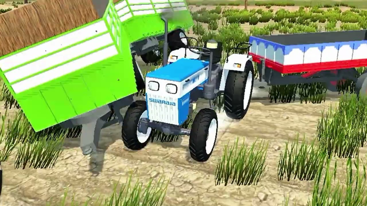 Mini tractor trolley bag swaraj Tractors mohindra Arjun Novo jcb video jcb tractor video 