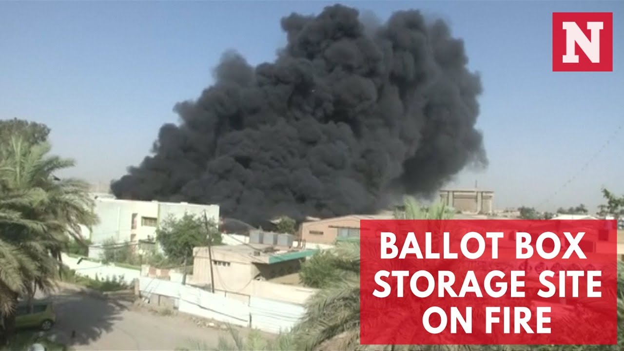 Baghdad Ballot Box Storage Site On Fire