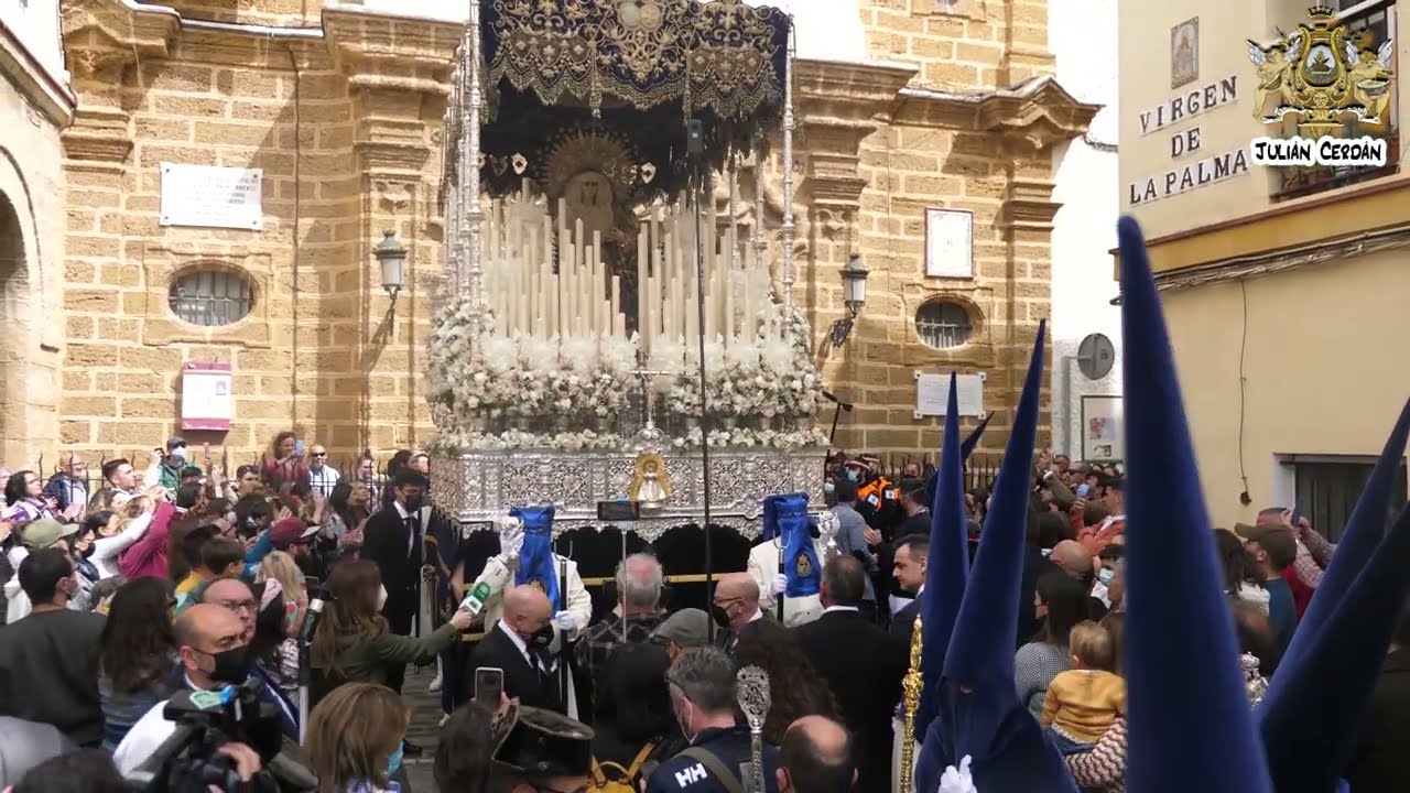 SALIDA Las Penas, Semana Santa CÁDIZ 2022, Hermandad de LA PALMA, Barrio de la VIÑA