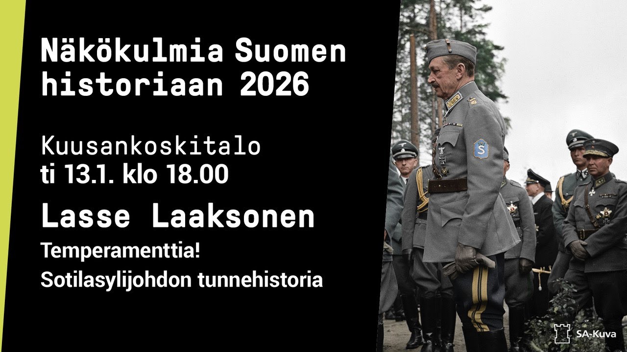 Näkökulmia Suomen historiaan 2026 - Lasse Laaksonen