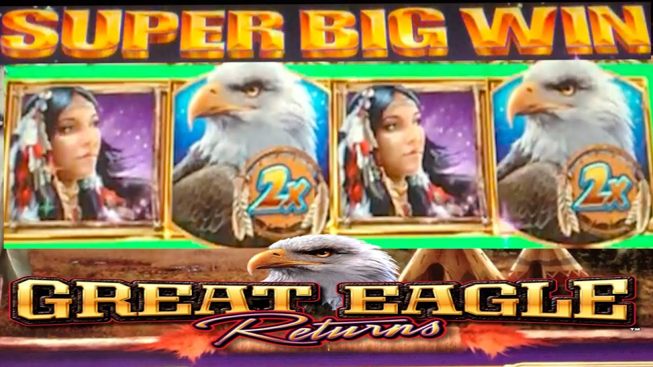**SUPER BIG WIN!** Great Eagle Returns WMS Slot Machine Bonus Wins