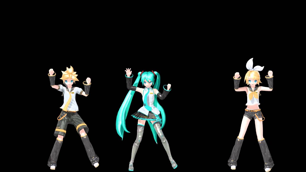 【VM】MMD shake it (Hatune miku,Kagamine Rin and Kagamine len)