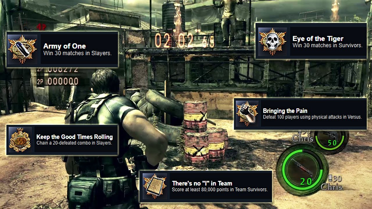 [TUTORIAL] Como Conseguir as CONQUISTAS do MODO VERSUS no RESIDENT EVIL5 sem Player usando BOTS