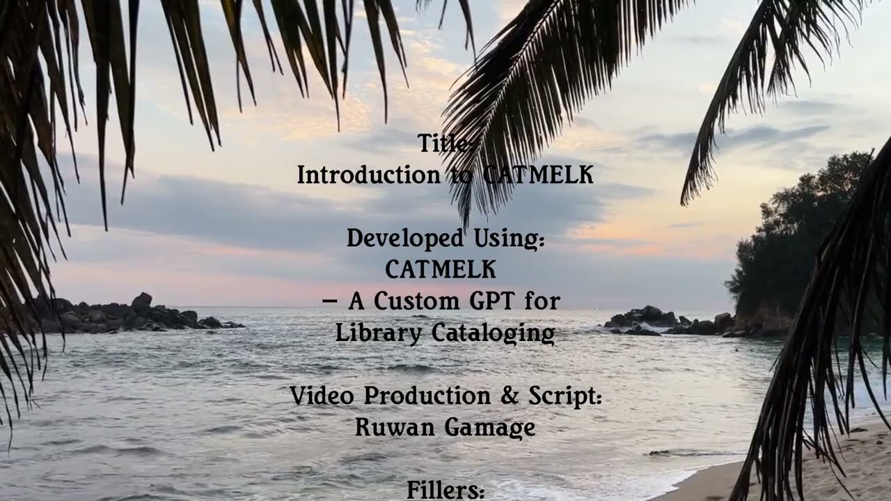 Introduction to CATMELK Cataloging Assistant