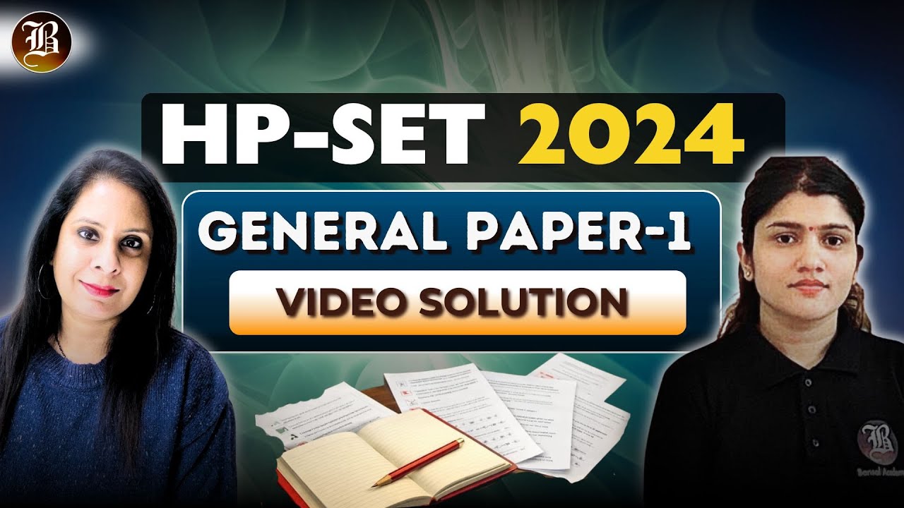 HP SET 2024 | English | General Paper–1 | Video Solution