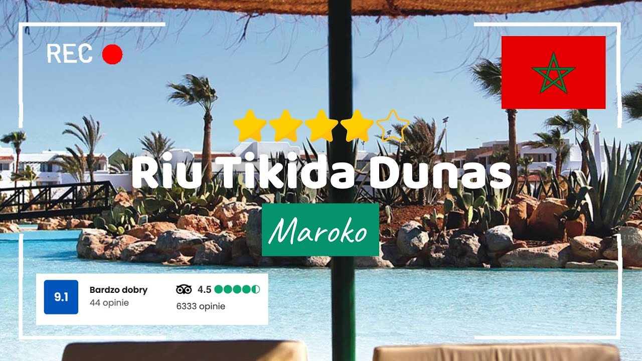 🇲🇦 Riu Tikida Dunas 4* Agadir, Maroko ❤️️ Hotel Tour, piaszczysta plaża, sieć hoteli RIU #maroko