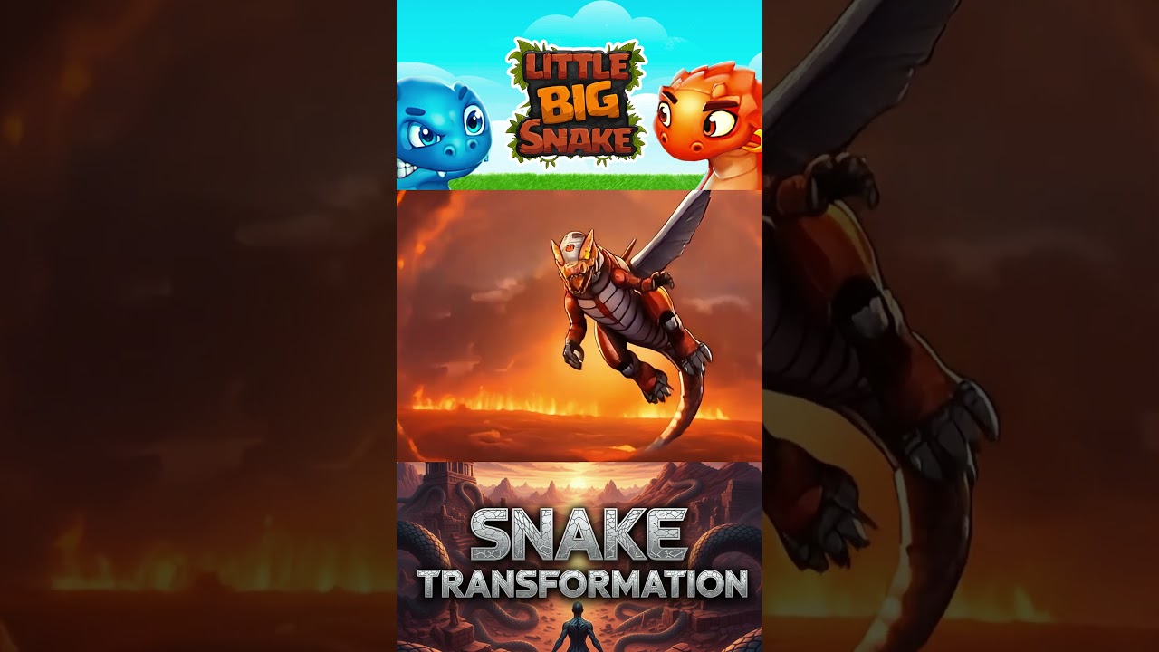 Snake transformation 😎 Helicopter 💥 Little Big Snake