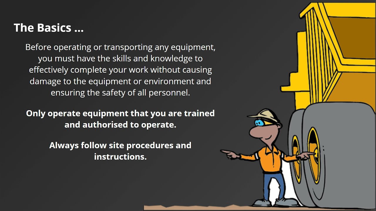 Equipment and vehicle inspecting training video