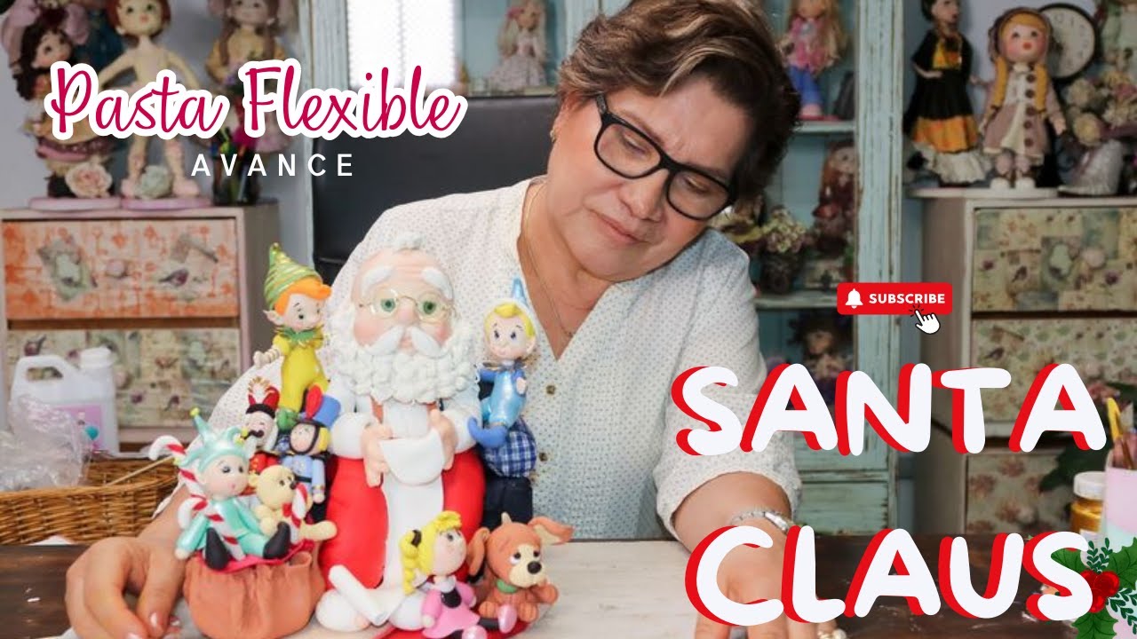 Santa Claus en Pasta Flexible 🎅💫| Migajón Artístico