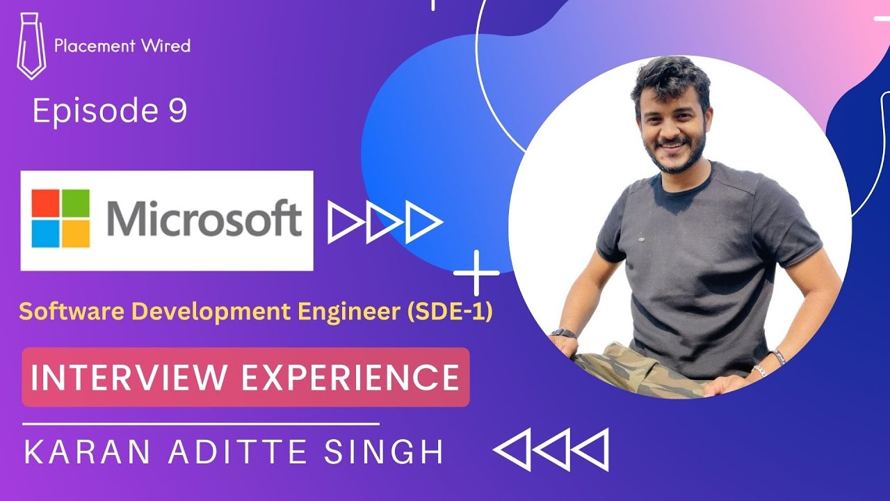 Microsoft Interview Question & Answers || SDE-1 Interview Experience || @placementwired9704