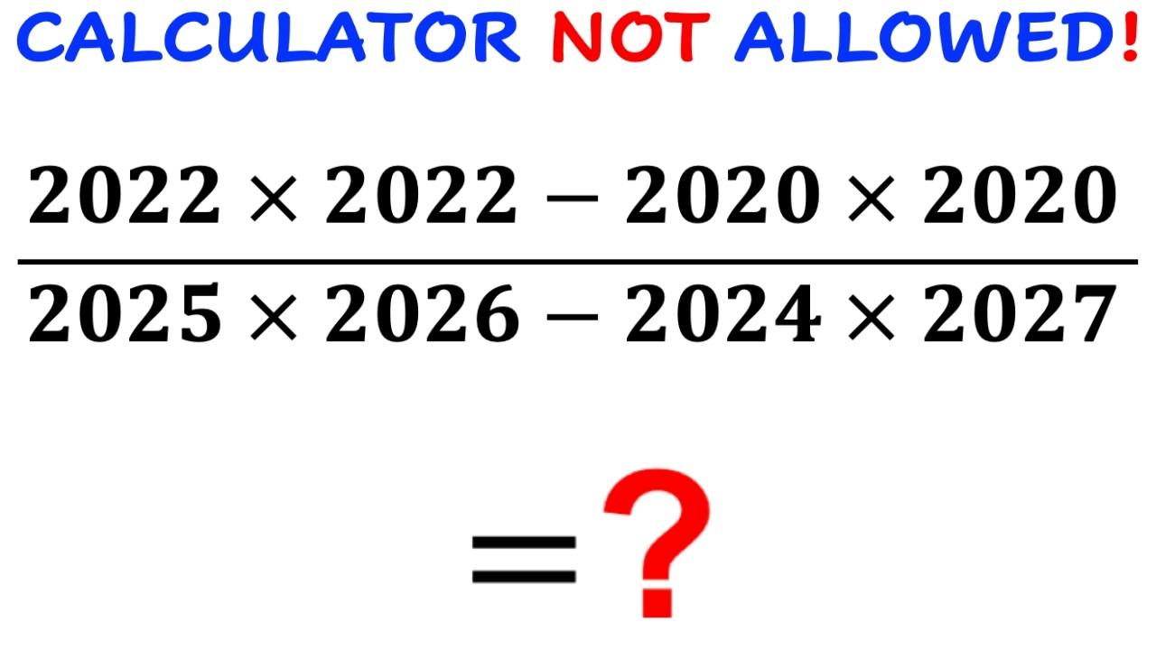 Can you simplify? | (Calculator NOT Allowed) | #math #maths